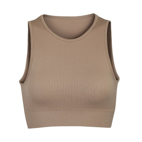 SKIMS Tops - SKIMS STRETCH RIB HIGH NECK BRA